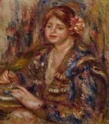 Pierre Auguste Renoir Woman with Rose USA oil painting artist